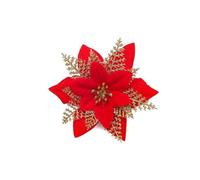 Homeponnew Adorno de aproximadamente 15 cm en tela con purpurina para mayor durabilidad, ideal para fiestas de Navidad. Cuenta con nuevo y práctico de usar. Hermoso