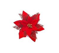 Homeponnew Adorno de aproximadamente 15 cm, este paño con purpurina duradera es ideal para fiestas de Navidad. Cuenta con un diseño nuevo y práctico de usar