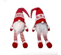 Homeponnew Adorno de tela festiva ideal para Navidad, cuenta con una encantadora decoración navideña. Estos gnomos de Navidad aportan un toque caprichoso a tus decoraciones navideñas