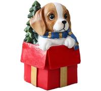 Homeponnew Adorno dorado de aproximadamente 7 cm de alto, resina para una festividad duradera, ideal para las vacaciones de Navidad. Cuenta con material de resina hecho de resina duradera para un tema