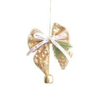 Homeponnew Adorno plateado con purpurina ideal para Navidad, vacaciones, cualquier árbol de Navidad o entorno festivo, por lo que es perfecto