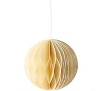 Homeponnew Adornos de Navidad de papel, 7 cm de plegado plano, decoraciones para árbol de Navidad, color crema, blanco, verde y rojo, decoración minimalista moderna para fiestas (C)