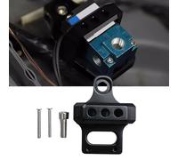 Homeponnew AEM - Kit de soporte de montaje de válvula solenoide de 3 puertos para controlador Boost, aluminio anodizado mecanizado CNC, negro, instalación de bahía del motor