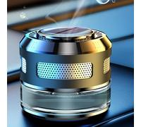 Homeponnew Ambientador solar para coche con rotación automática, difusor de aromaterapia de aluminio y ABS para decoración interior de coche, azul soñador