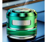 Homeponnew Ambientador solar para coche con rotación automática, difusor de aromaterapia de aluminio y ABS para decoración interior de coche, azul soñador