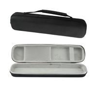 Homeponnew Bolsa de almacenamiento rígida para cañas de pescar pequeñas, funda protectora portátil con forro suave y mango de goma, 34,5 x 6,5 x 8,5 cm