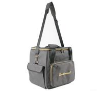 Homeponnew Bolsa de discos de vinilo con amplia capacidad de almacenamiento y estabilidad mejorada para un transporte seguro de tu colección de vinilos, como lo muestra la imagen