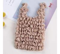 Homeponnew Bolsa elástica de burbujas, bolsa de compras elástica de gran capacidad para comestibles, viajes y recados diarios, plegable y reutilizable, 1 paquete (caqui)