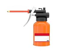 Homeponnew Bote de aceite con bomba para lubricación automotriz y mecánica, capacidad de 200 ml/250 ml/300 ml, construcción de metal con diseño duradero de hierro fundido (300 ml)