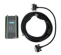 Homeponnew Cable de programación USB-MPI para PLC Siemens S7-200/300/400, interfaz RS485 con protección contra sobretensiones, soporta comunicación PPI/MPI, 187.