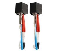 Homeponnew Calentador de cabezal de impresión para impresora 3D KOBRA 2/3, paquete de 2 extrusores de metal y silicona, extremo caliente con control preciso de temperatura, compatible con ANYCUBIC