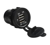 Homeponnew Cargador de módulo de enchufe USB dual CBE C-Line de 12 V para caravana, caravana, autocaravana, salida de 3,1 A con terminales de funda azul, diseño de montaje en panel compatible con