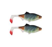 Homeponnew Cebo efectivo: el juego de 2 piezas de 5 cm y 28 g estilo T para pesca en el mar, pesca al curricán Luya Soft T Tail Bait está diseñado para atraer lucioperca lucioperca para el rendimiento