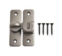 Homeponnew Cerradura de puerta corredera para seguridad del hogar, cierre de aleación de zinc de 90/180 grados con diseño antirrobo, fácil de instalar para ventana, baño, gabinete, cajón, muebles