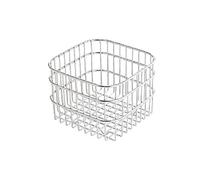 Homeponnew Cesta de drenaje de frutas de acero inoxidable para fregadero de cocina, recipiente de almacenamiento de verduras con malla de alambre inoxidable, 11 x 11 x 10 cm / 13 x 13 x 10 cm, S