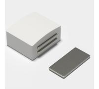 Homeponnew Cierre de pestillo para puerta de armario y armario con fuerte sujeción magnética, para material ABS duradero, fácil instalación sin taladrar para cocina, armario, cajones, en color blanco