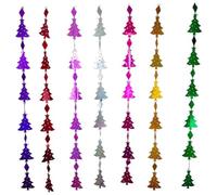 Homeponnew Colgante de plástico colorido con diseño de árbol de Navidad y Ell para hombre, colgante de lentejuelas, decoración de fiesta para Hofor Me, Classroofor M, boda, baby show