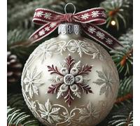 Homeponnew Colgantes acrílicos de Navidad para Homeponnew con estampado de copo de nieve, decoraciones colgantes de 10 cm para ventana, árbol, puerta, pared decoración de fiesta (H)