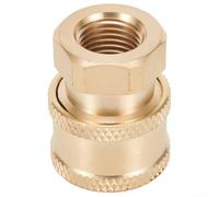 Homeponnew Conector de acoplamiento de liberación rápida macho a macho de 1/4 pulgadas para lavadora a presión adaptador de manguera de jardín (B)