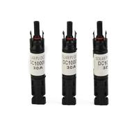 Homeponnew Conector de diodo de bloqueo de cable de panel solar impermeable con MC4, 10A-30A, clasificación IP67, para sistemas fotovoltaicos de 15 A