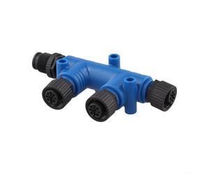 Homeponnew Conector marino M12-5P T divisor IP67 clasificado para NMEA 2000 comunicación de caída de columna vertebral con para equipos marinos compatibles con GARMIN SIMRAD (1 macho a 3 hembras)