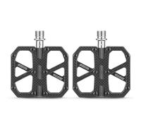 Homeponnew Construcción ligera de fibra de carbono: nuestros pedales para bicicleta utilizan material de fibra de carbono ultraligero que pesa solo alrededor de 186 g por par para un mejor rendimiento