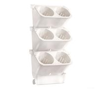 Homeponnew Contenedor de riego de plantas de plástico montado en la pared para hidratación constante de plantas, contenedor de jardinería vertical adecuado para crecimiento de verduras y hierbas en