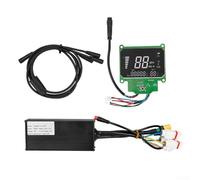 Homeponnew Controlador de scooter eléctrico y kit de pantalla, sistema de freno dual, 48 V 1200 W, panel de visualización de aluminio, repuesto para CECOTEC MW21 modelo (A)