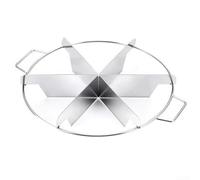 Homeponnew Cortador circular de acero inoxidable para dividir pasteles, pizzas, panes en capas en 6, 7, 9 porciones iguales, herramienta de cocina profesional para cortar uniformemente, accesorio