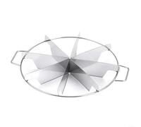 Homeponnew Cortador y cortador circular de acero inoxidable, herramienta de cocina profesional para porciones de tamaño uniforme, pasteles, pizzas y panes en capas, para hornear y catering en casa (8