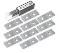 Homeponnew Cortadores cuadrados de carburo de 30 x 12 x 1,5 mm, 35° para herramienta de torneado de torno de madera, insertos indexables para cabezales cepilladores de carpintería y máquinas