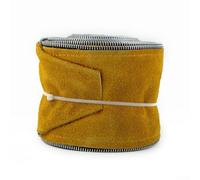 Homeponnew Cubierta de cable de antorcha de cuero vacuno de doble capa para protección de equipos de soldadura TIG Mig, 25 pies de largo desgaste y resistente al fuego para entornos industriales