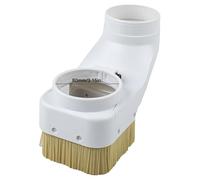 Homeponnew Cubierta de vacío para máquina de grabado CNC Router, 70/75/80/85/90/100 mm, puerto de husillo, cepillo de nailon grueso para eliminación de polvo de carpintería de 80 mm