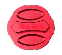 Homeponnew Cubierta decorativa de aleación de aluminio para depósito de combustible para motocicleta, vehículo eléctrico y triciclo eléctrico, para tapa de ajuste universal con acabado azul/plateado