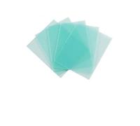 Homeponnew Cubierta protectora de policarbonato transparente para reemplazo de casco de soldadura, color verde, paquete de 10 compatibles con timón de oscurecimiento automático de 120 x 95 mm