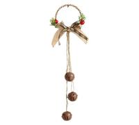 Homeponnew Decoración festiva ideal para Navidad. Cuenta con un diseño festivo. Las campanas de Feliz Navidad están diseñadas con una estética encantadora, perfectas para mejorar las vacaciones