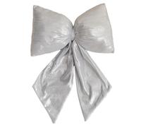 Homeponnew Decoración navideña 20252. Dimensiones del paquete: tela plateada festiva, fiable para ideal para Navidad. Características estéticas festivas. Estas decoraciones de lazo de Navidad añaden