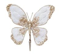 Homeponnew Decoración navideña de 14, 19 cm, 51 dorados, 14 y 19 cm, 51 pulgadas, tela con purpurina festiva, ideal para decoración de árbol de Navidad. Cuenta con una estética vibrante. La decoración