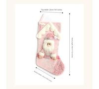 Homeponnew Decoración navideña de 44 cm en tela con purpurina festiva, ideal para vacaciones, Navidad, añade encanto alegre a las decoraciones navideñas. Patrones de dibujos animados que muestran un