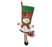 Homeponnew Decoración navideña de 44 x 25 x 1 cm, esta tela festiva es ideal para Navidad y cuenta con un toque personalizado. Este calcetín de Navidad puede añadir un toque personal, por lo que es