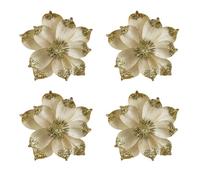 Homeponnew Decoración navideña de 6 x 7.8 pulgadas, color azul, ideal para las vacaciones de Navidad de tus decoraciones navideñas y es una adición llamativa a la decoración navideña con purpurina 6