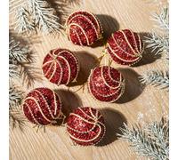 Homeponnew Decoración navideña de aproximadamente 5 cm, lo que hace que sea festiva y duradera, ideal para fiestas de Navidad. Cuenta con decoración de árbol de Navidad