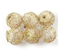 Homeponnew Decoración navideña dorada y de 6 cm. Ideal para vacaciones de Navidad. Características: Este paquete especial para club te permitirá construir tu colección rápidamente y decorar