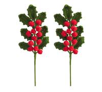 Homeponnew Decoración navideña roja de 40 cm de alto, festiva para duradera, ideal para decoraciones navideñas que lo distingue de los artículos producidos en masa. Versátil