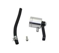 Homeponnew Depósito de aceite de freno de motocicleta, aleación de aluminio mecanizado CNC, diseño de perfil bajo para montaje frontal, resistente al óxido y para un reemplazo duradero para depósito