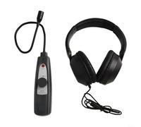 Homeponnew Detector de fugas ultrasónico portátil, probador de vacío de presión de gas de aire, agua y gas, herramienta de diagnóstico automotriz de 40 KHz con auriculares LED de alarma de sonido