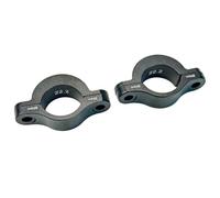 Homeponnew Diseño deslizante: la abrazadera de manillar para soporte de bicicleta es para precisión CNC forjada con almohadillas antideslizantes para un agarre seguro y estable durante los paseos. Di