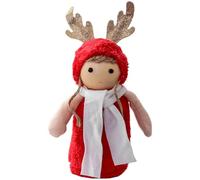 Homeponnew El adorno rojo de 60 cm permite que la tela sea festiva para mayor durabilidad, ideal para decoración del hogar de vacaciones, estética navideña con detalles intrincados para decoración