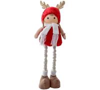 Homeponnew El adorno rojo de 60 cm permite que la tela sea festiva para mayor durabilidad, ideal para decoración del hogar de vacaciones, estética navideña con detalles intrincados para decoración