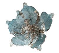 Homeponnew Flores artificiales de Pascua de Navidad de 20 cm, adornos brillantes para árbol de corona, chimenea, fiesta, boda, Año Nuevo, color champán